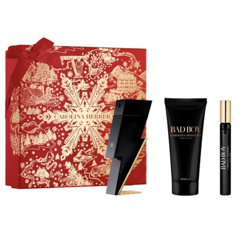 Carolina Herrera Bad Boy Eau De Toilette Gift Set - 50ml