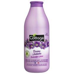 Cottage Moisturizing Milk Shower Gel Violet 97% Natural Ingredients 750ml - Pack of 2