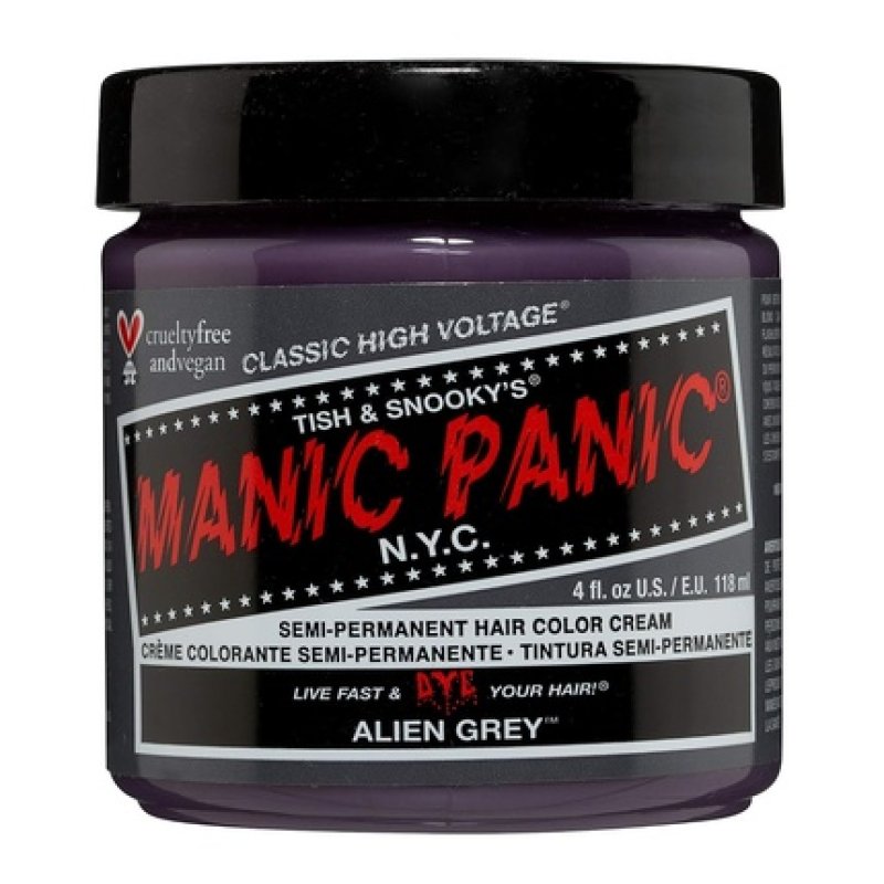 Manic Panic Alien Grey Cruelty Free Vegan Hair Color 118ml