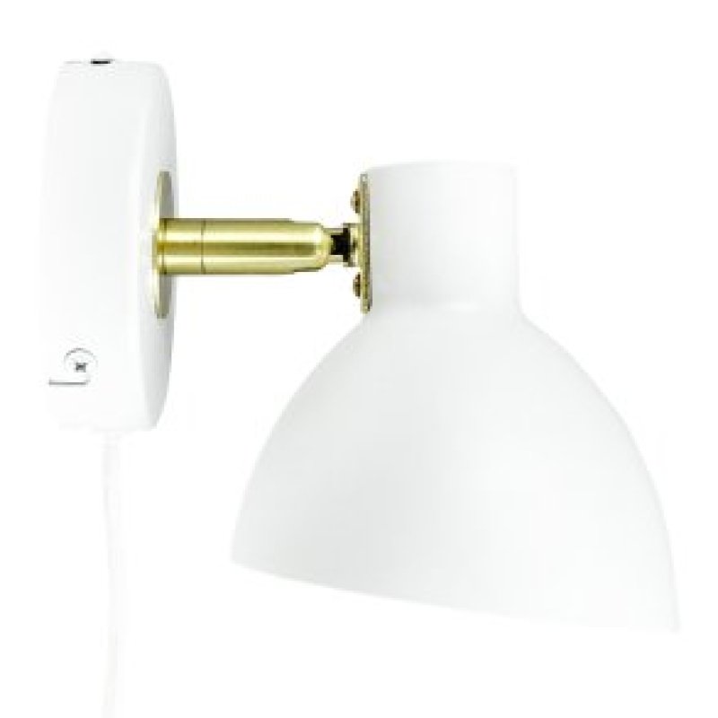 Dyberg-Larsen - Lily Wall Light - White/Brass