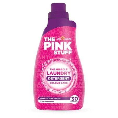 7,66/L- Pack Of 8 Stardrops Pink Stuff Detergent Color Care,30 Washes- 960ml