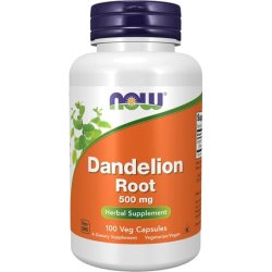 Now Foods Dandelion Root 500mg Capsules - Pack of 2
