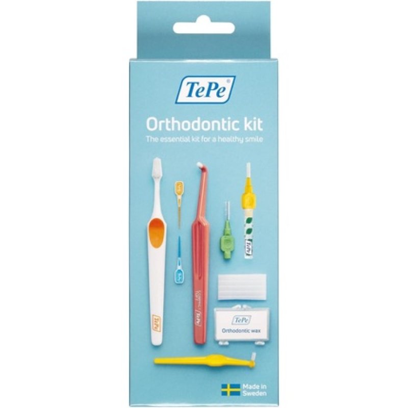 TEPE Orthodontic Kit 10pcs Oral Care for Cleaning Braces and Implants Interdental Tools Good for Teeth Plaque Removal