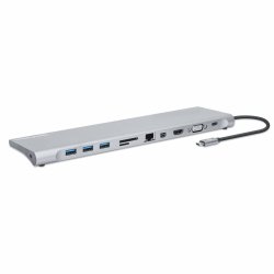 MANHATTAN USB-C ÜPD 11in1-Dockingstation MST für 3 Monitore