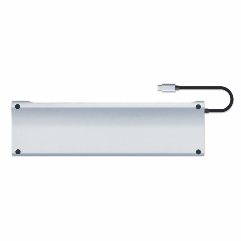 Manhattan 130578 station d'accueil Avec fil USB 3.2 Gen 1 (3.1 Gen 1) Type-C Aluminium