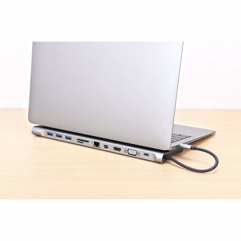MANHATTAN USB-C ÜPD 11in1-Dockingstation MST für 3 Monitore