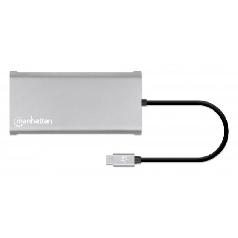 MANHATTAN 12-in1 Dockingstation 3xHDMI 4xUSB USB-C DP RJ45