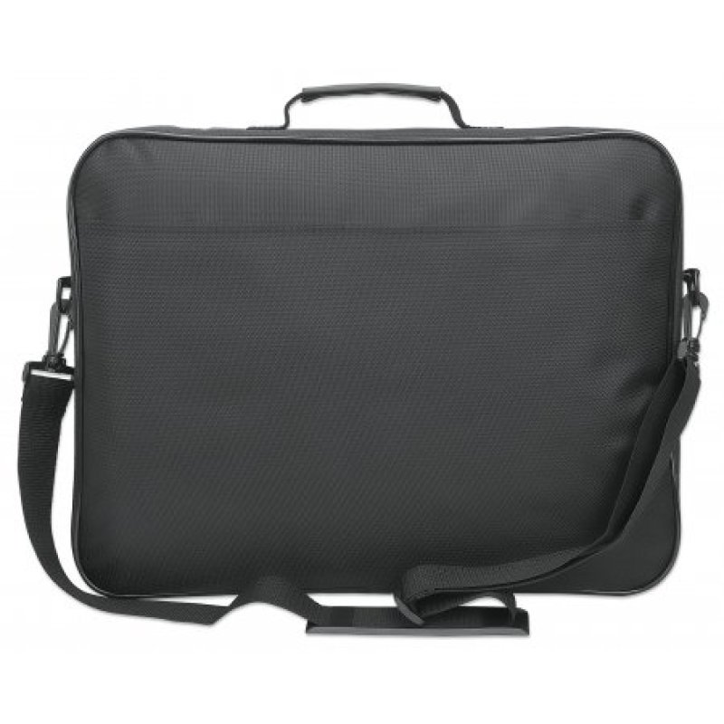 Manhattan Cambridge Laptop Bag 17.3", Clamshell Design, Black, LOW COST, Accessories Pocket, Document Compartment on
