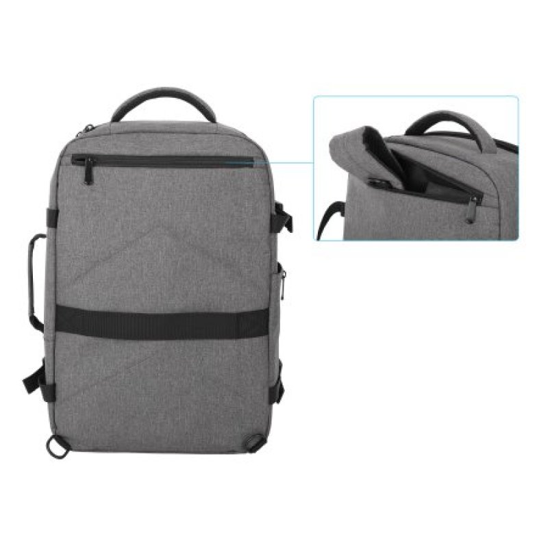 Manhattan Rome Notebook Travel Backpack 17.3", Two Sleeves for Most Laptops Up To 17.3" and Tablets Up To 11",