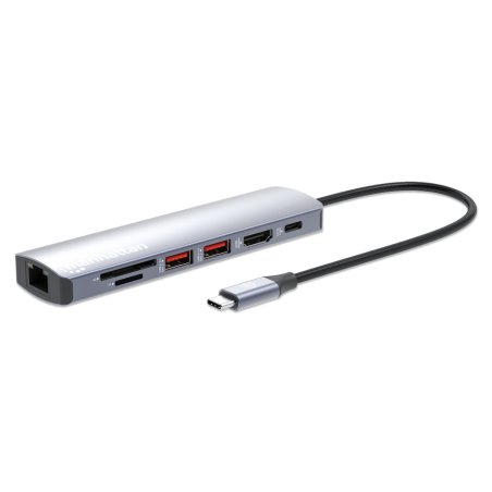 Manhattan USB-C PD 7-in-1 4K Docking Station / Multiport Hub