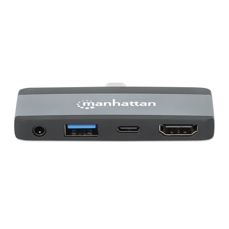 Manhattan 190404 station d'accueil Avec fil USB 3.2 Gen 2 (3.1 Gen 2) Type-C Gris