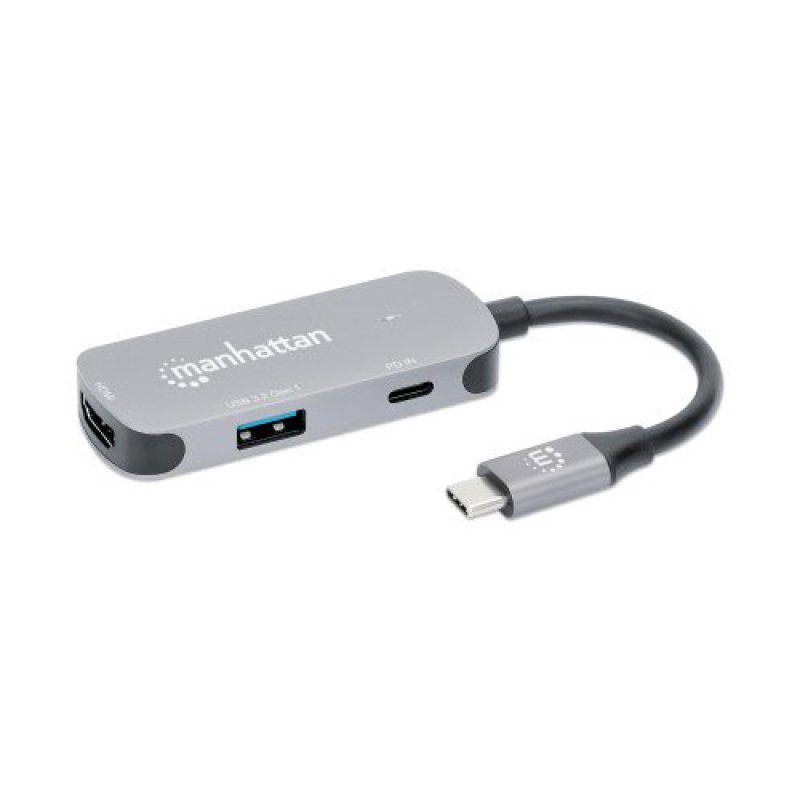MANHATTAN USB-C auf HDMI 3-in-1 Docking-Konverter mit PD