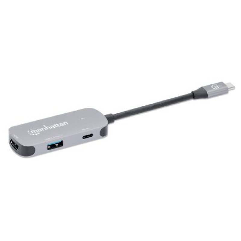 MANHATTAN USB-C auf HDMI 3-in-1 Docking-Konverter mit PD