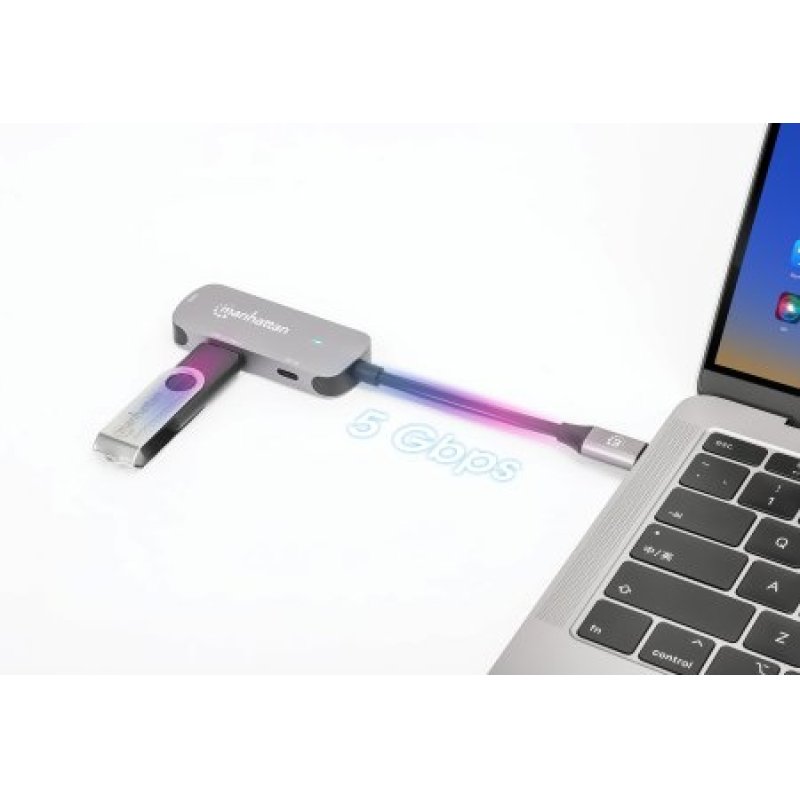 MANHATTAN USB-C auf HDMI 3-in-1 Docking-Konverter mit PD