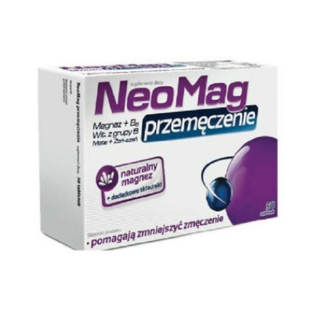 NEOMAG for Fatigue and Exhaustion Magnesium Vitamin B 50 Tablets