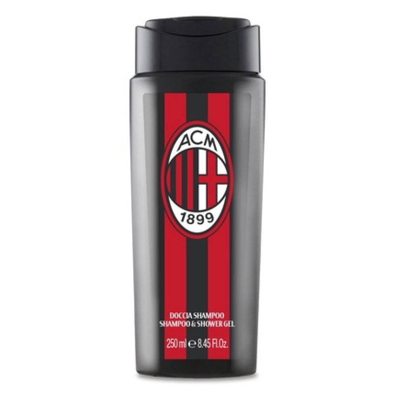 Naturaverde Football Team Milan Shower Gel and Shampoo Energizing Soap for Body and Hair 250ml