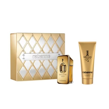 Paco Rabanne Million Gold Eau De Parfum 50ml & Shower Gel 100ml