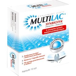 MULTILAC Synbiotics Probiotic Bacteria Capsules 10 Capsules