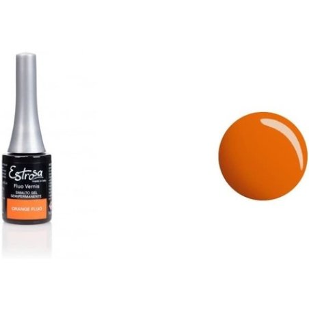 Estrosa Semipermanent Gel Nail Polish Orange Fluo 100g