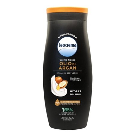 Leocrema Body Cream with Organic Argan Oil Rich Texture and Velvety Finish