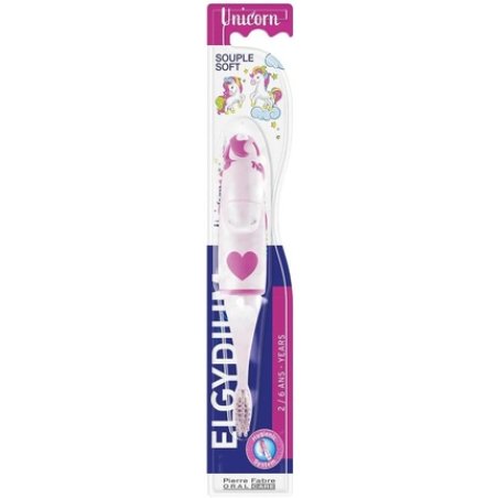Elgydium Kids Unicorn Toothbrush for Ages 2 to 6