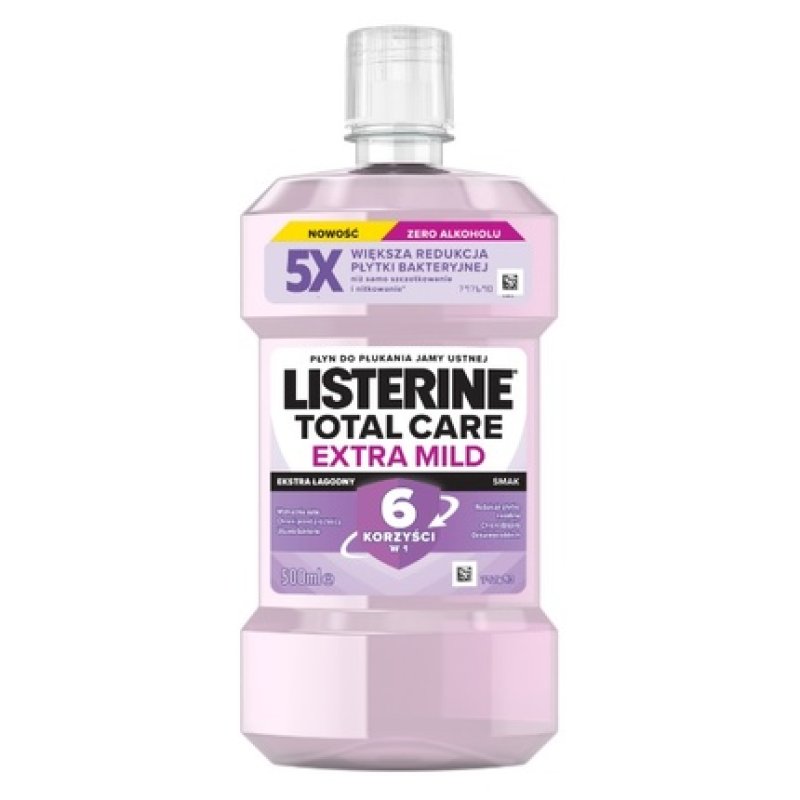Listerine Mouthwash Total Care Extra Mild - 500ml