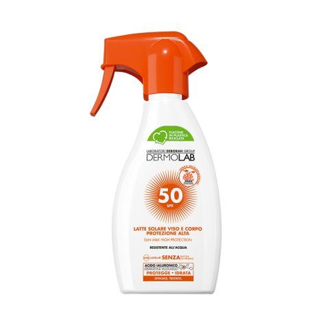 Dermolab Latte solare Lait de protection solaire Visage et corps 50