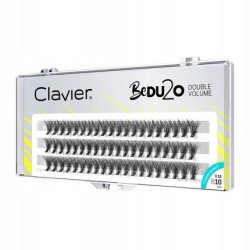 Clavier Artificial Eyelashes in Clusters BeDu2o Double Volume Various Lengths 8-14mm Ultravolume for a Perfect Look