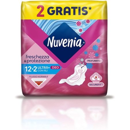Nuvenia Ultra Thin Deo Fresh Scented Absorbent Winged Sanitary Pads 14 Pack