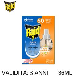 Raid Liquid Electric Refill 60 Nights Orange Flowers 36 Milliliters