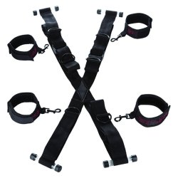 CALEXOTICS - SCANDAL CROSS-SHAPED DOOR HANDCUFFS
