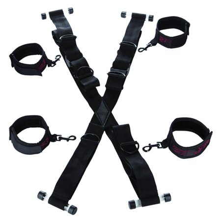 CALEXOTICS - SCANDAL CROSS-SHAPED DOOR HANDCUFFS