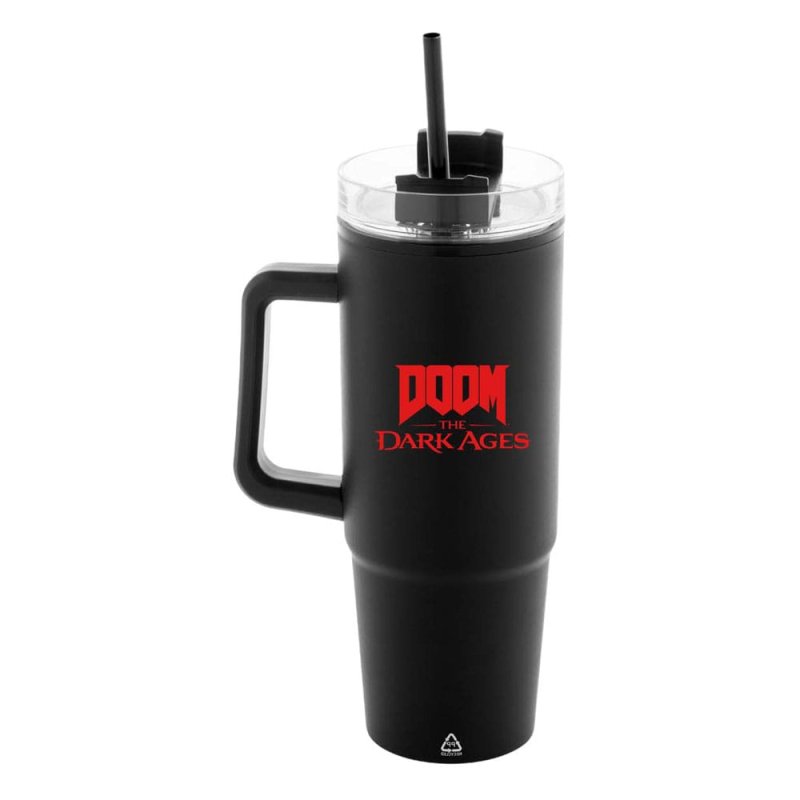 Doom The Dark Ages tasse thermo avec paille Shield 1180 ml