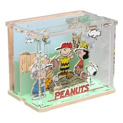 Peanuts Puremind Jeu de construction Mini Scene Baseball Time