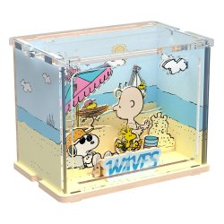 Peanuts Puremind Jeu de construction Mini Scene Chilling at the Beach