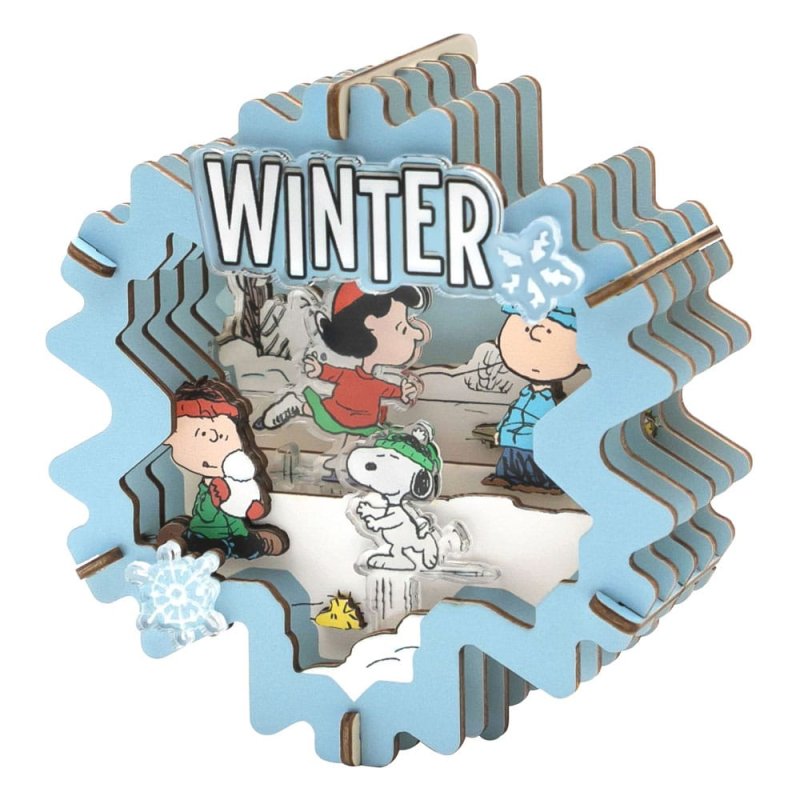 Peanuts Puremind maquette Wooden Theater Winter Wonderland