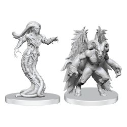 Pathfinder Deep Cuts miniatures à peindre Gylou (Handmaiden Devil) & Ferrugon (Rust Devil)