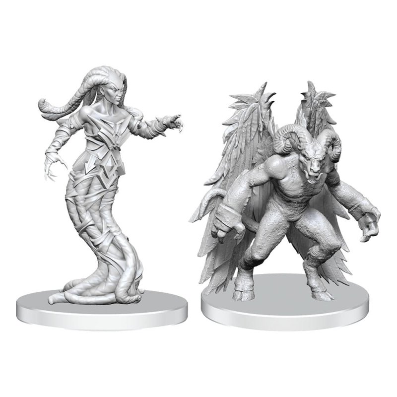 Pathfinder Deep Cuts miniatures à peindre Gylou (Handmaiden Devil) & Ferrugon (Rust Devil)