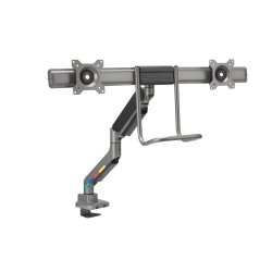 Kensington SmartFit Dual Monitor Arm with Crossbar and Handle