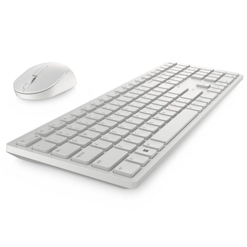 DELL KM5221W-WH keyboard Mouse included Office RF Wireless Nordic White
