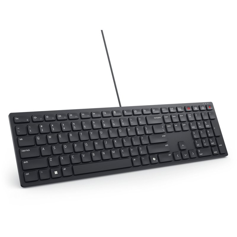 DELL KB525C clavier Bureau USB QWERTY Nordique Noir