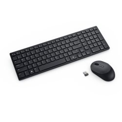 DELL KM555 keyboard Mouse included Universal RF Wireless Bluetooth QWERTY Nordic Black