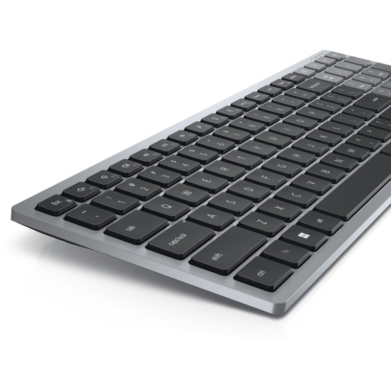 DELL KB740 keyboard Office RF Wireless Bluetooth AZERTY Belgian Grey, Black
