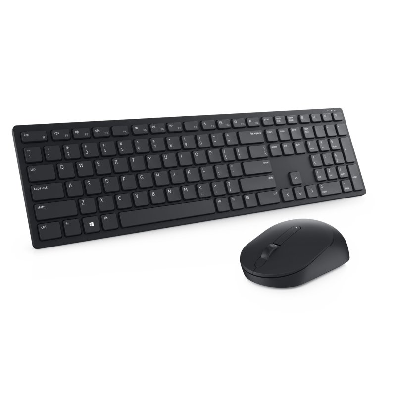 DELL KM5221W clavier Souris incluse Bureau RF sans fil QWERTZ Tchèque, Slovaque Noir