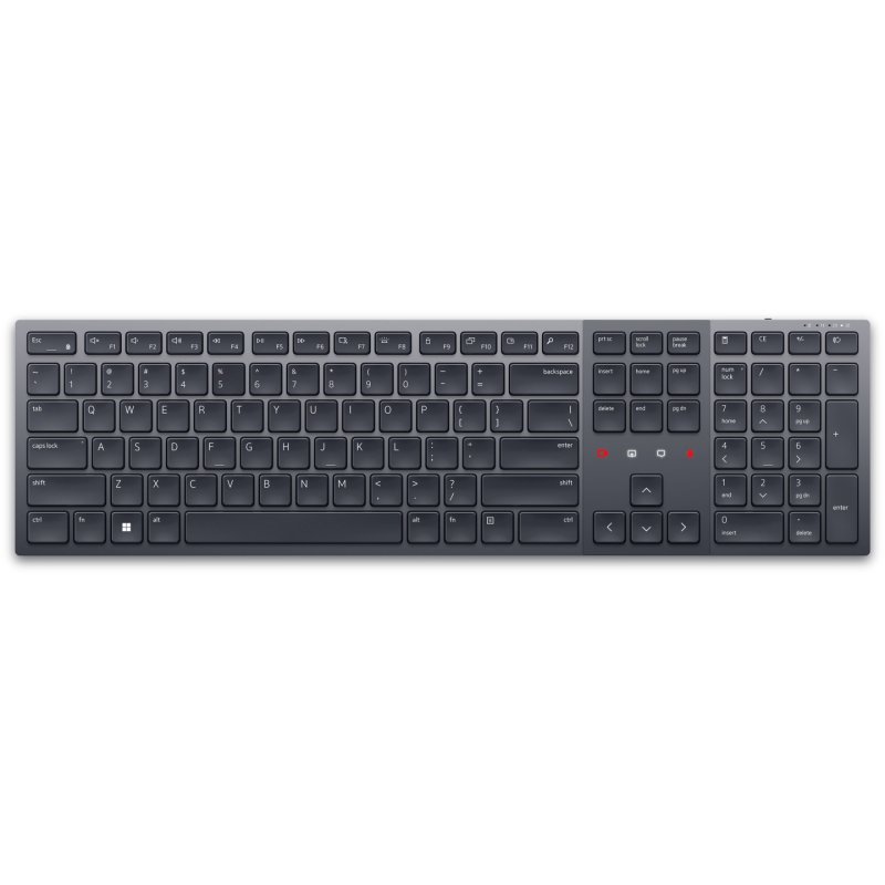 DELL KB900 clavier Bureau RF sans fil Bluetooth AZERTY Belge Graphite