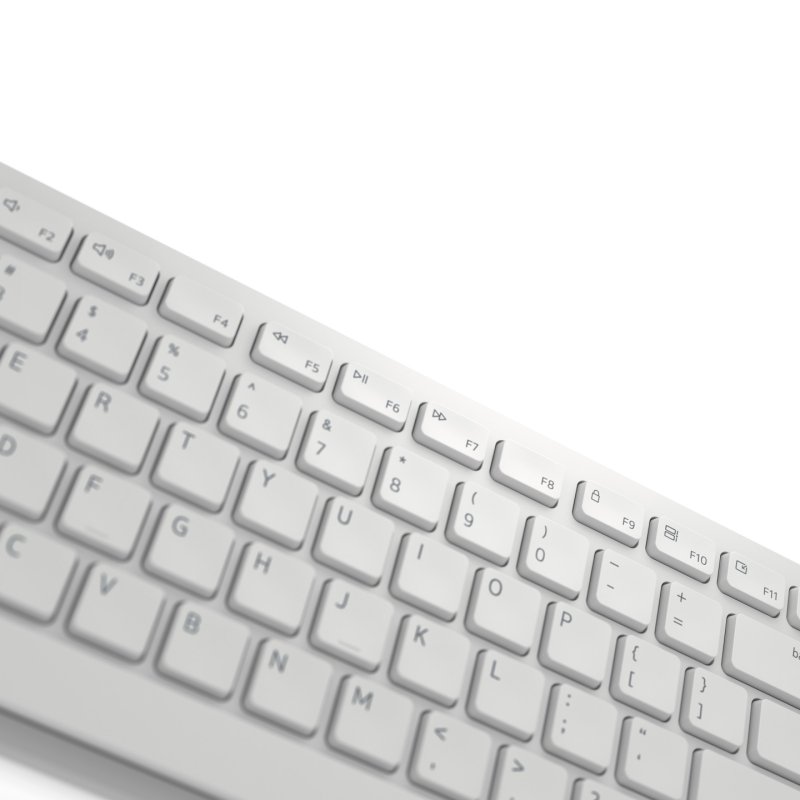 DELL KM5221W clavier Souris incluse Bureau RF sans fil QWERTZ Tchèque, Slovaque Blanc