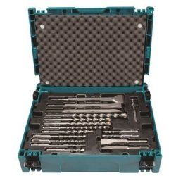 MAKITA SDS DRILL BIT SET CHISELS 17pcs. IN A MACPAC SUITCASE
