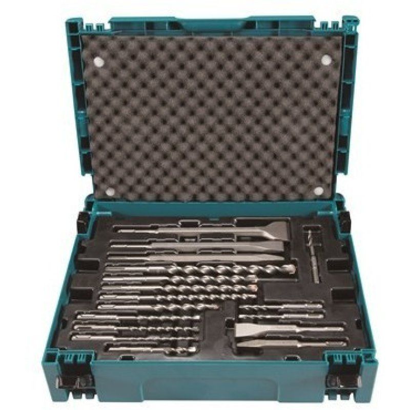 MAKITA SDS DRILL BIT SET CHISELS 17pcs. IN A MACPAC SUITCASE
