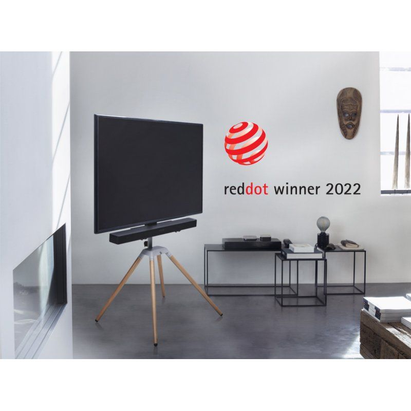 Universal-TV-Ständer Quadpod (silber/schwarz)