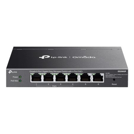 TP-Link Omada ES206GP network switch Managed Gigabit Ethernet (10/100/1000) Power over Ethernet (PoE) Black